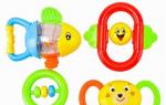 Jocuri educative și jucării pentru copii (2 luni) Jucării de la 2 luni