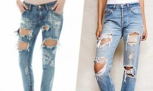 Ako si vyrobiť roztrhané džínsy zo starých doma vlastnými rukami?