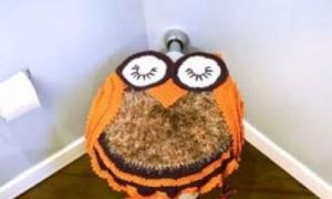 How to crochet an owl diagram and description