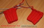 Ръкавици за влюбени ръкавици за два модела на плетене