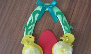 Crafts for Easter in kindergarten