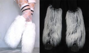 Fur leg warmers - we sew the hit of the season