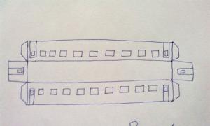 Pasažieru automašīna izgatavota no kartona - TT mērogā (1:120) Autocisterna no papīra