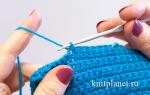 Partial knitting method or shortened rows
