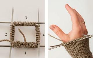 How I knit a mitten finger